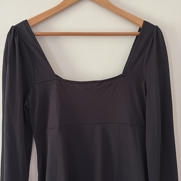 New BODEN Sweetheart Jersey Mini Dress Long Sleeve Black Size 8 - Picture 8 of 12